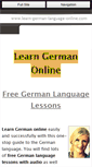 Mobile Screenshot of learn-german-language-online.com
