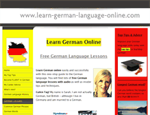 Tablet Screenshot of learn-german-language-online.com